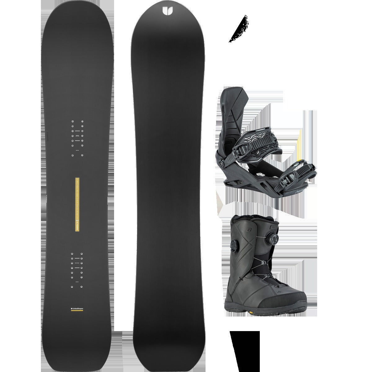 United Shapes Horizon Demo Snowboard Package