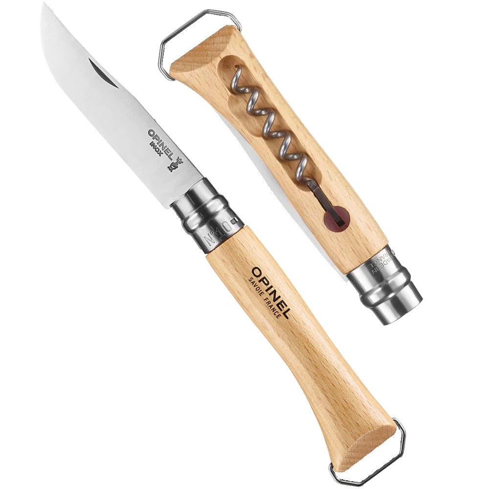 No. 10 Corkscrew Bottle Knife with Bottle Opener