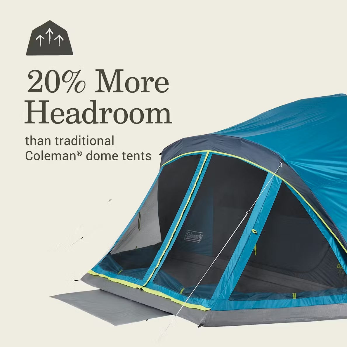 Skydome Tent 8 Person Screen Room Dark Room