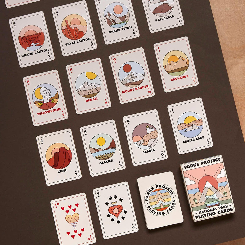 Minimalist National Park Playing Cards