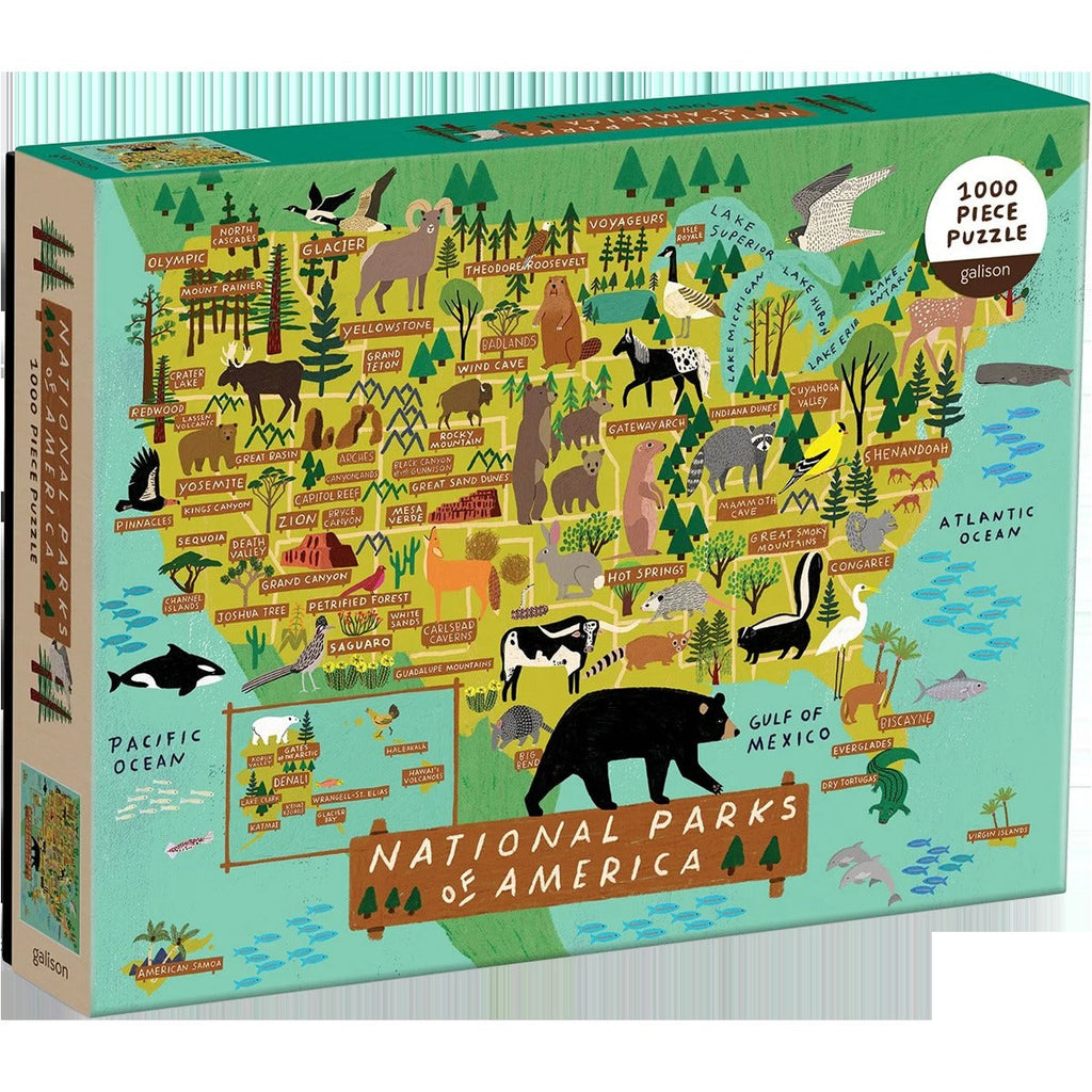 Galison National Parks of America 1000 Piece Puzzle
