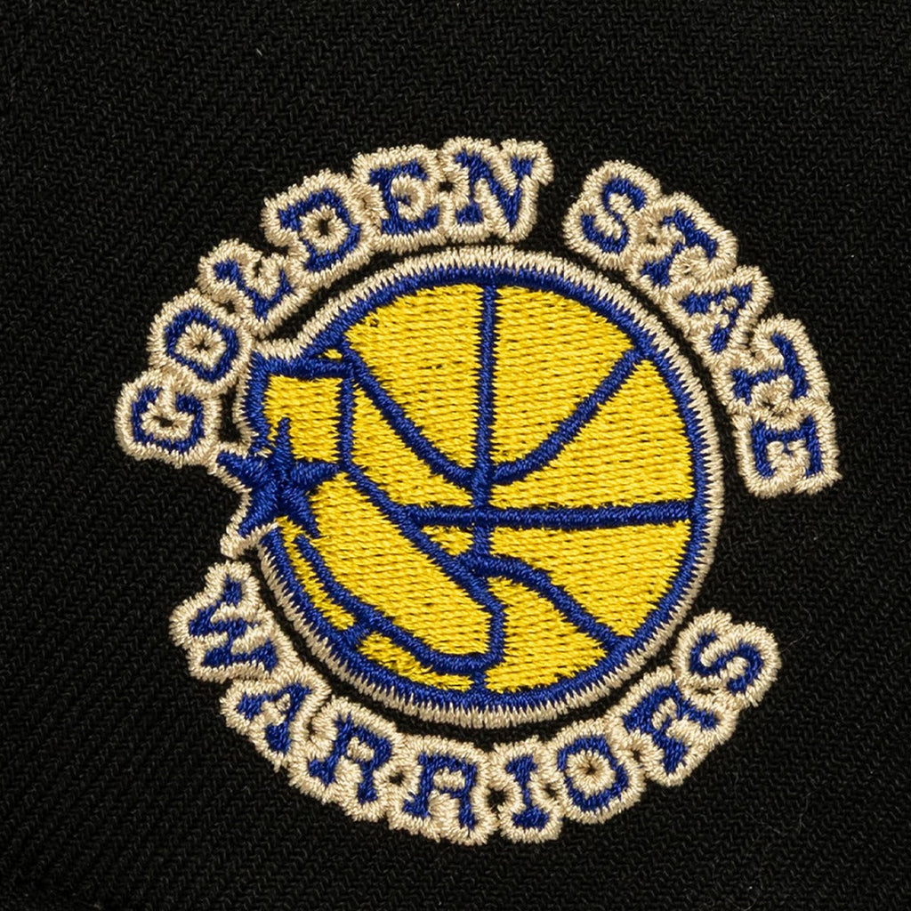 Warriors Cream Script Snapback