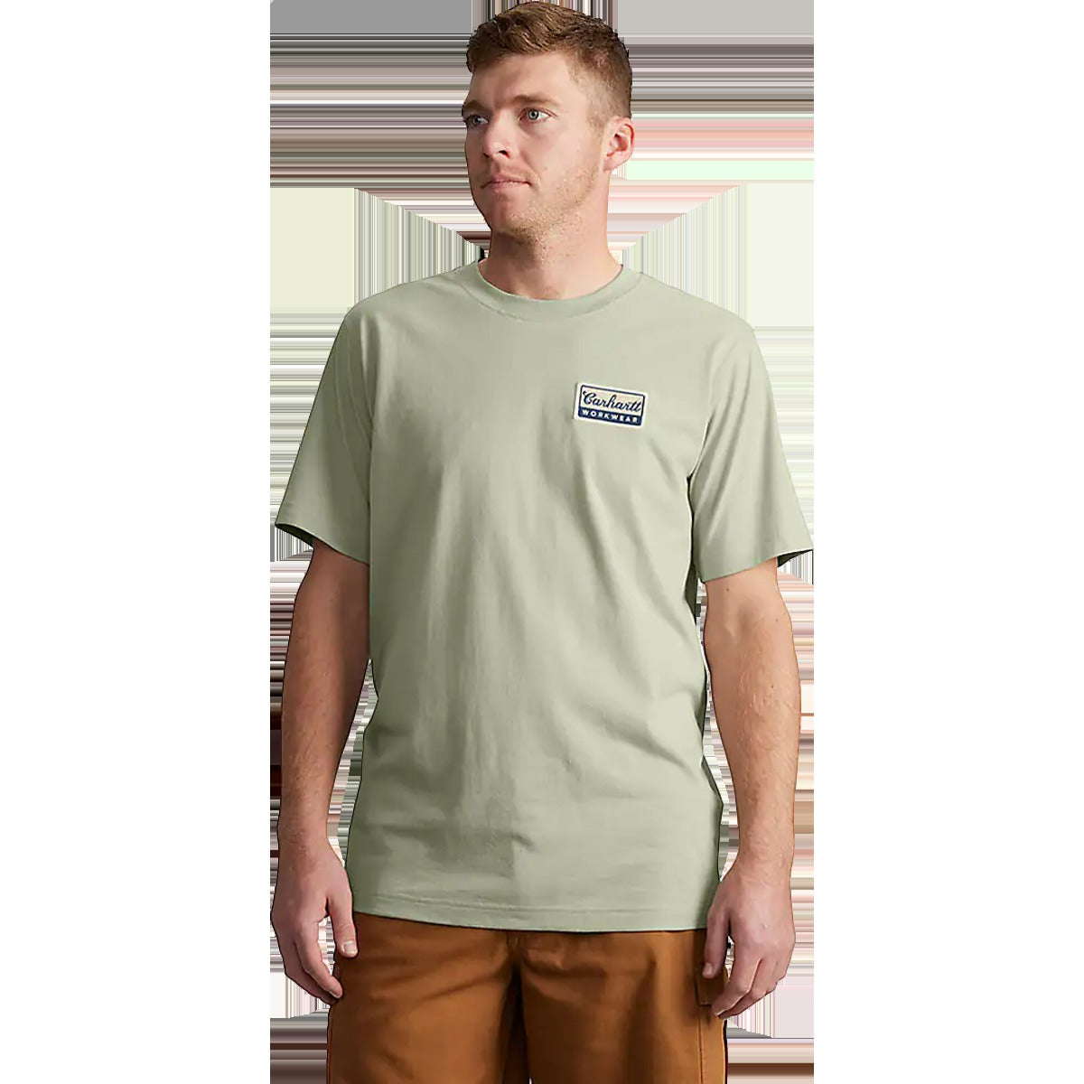 Men's Leightweight Short Sleeve Script Patch T-Shirt