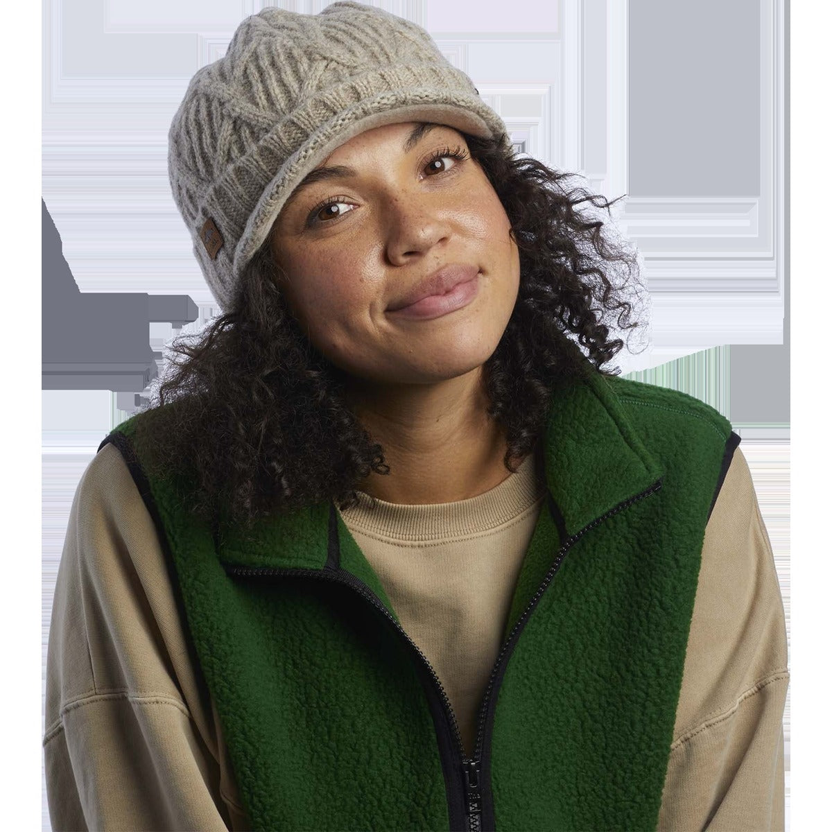 The Yukon Cable Knit Wool Brim Beanie