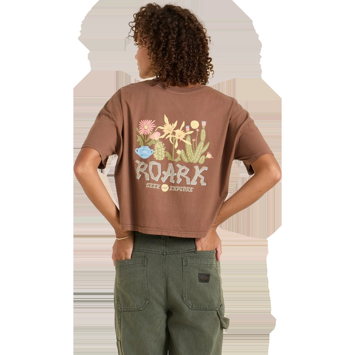 Women's Garden Seek Boxy Crop