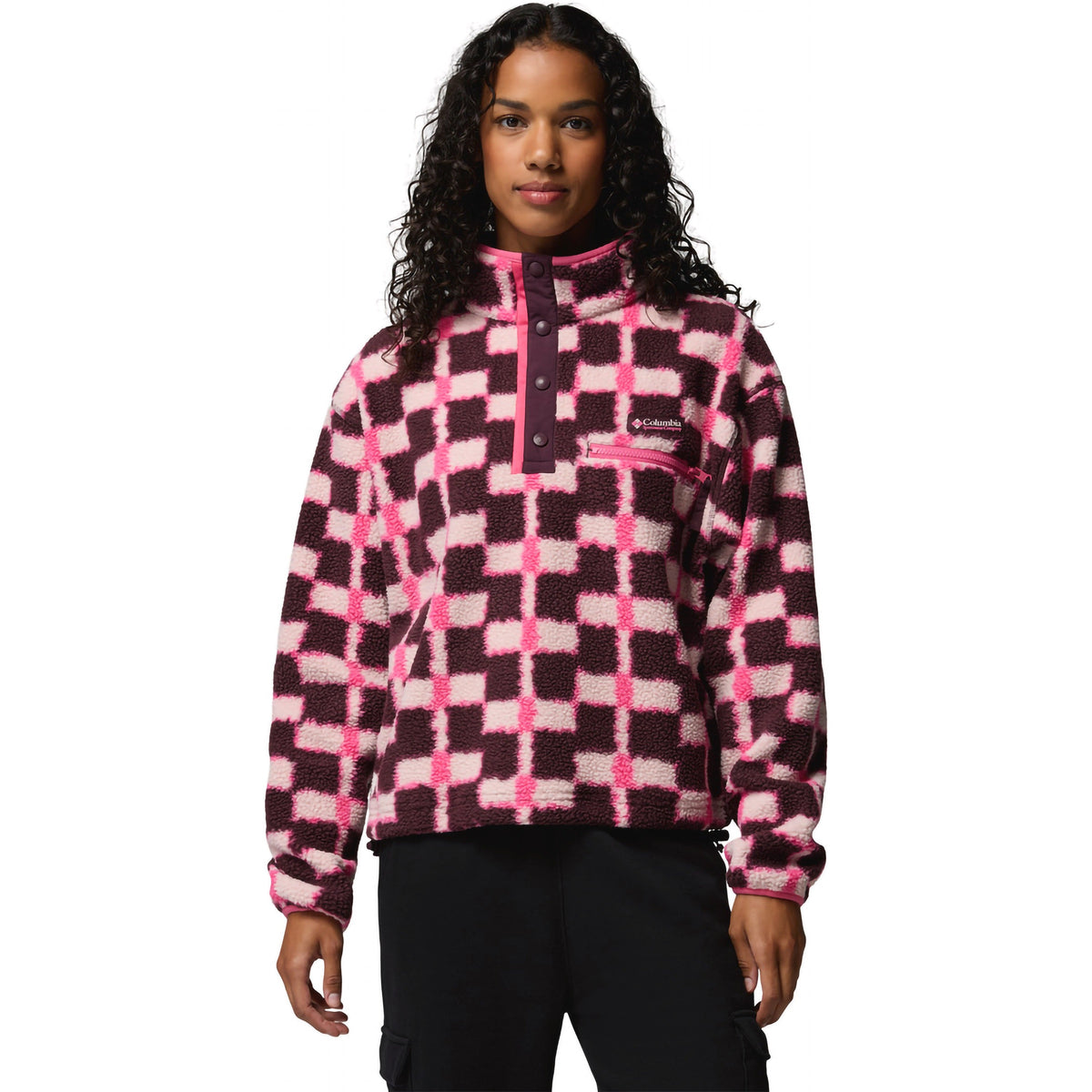 Women's Helvetia II Printed Crop 1/2 Snap Pullover