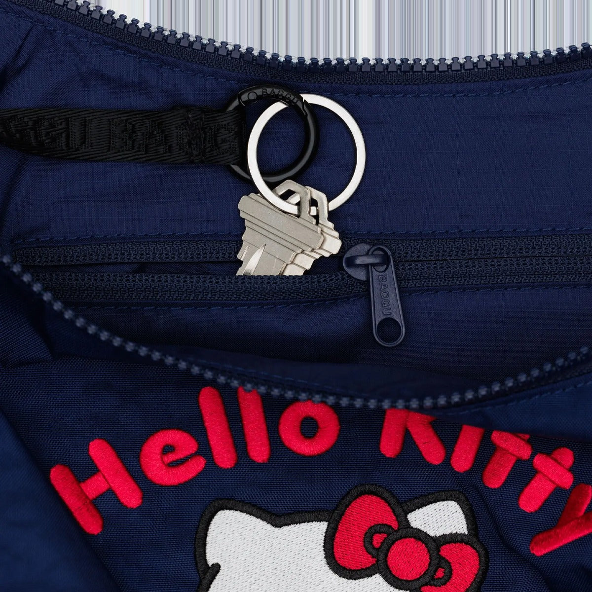 Hello Kitty Medium Nylon Crescent Bag