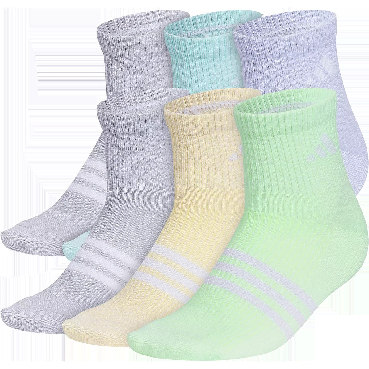 Youth Adidas Cushion Mixed 6-Pack Quarter
