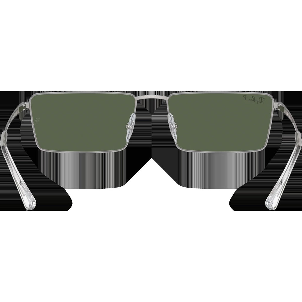Emy Bio-Based - Polished Silver/Dark Green
