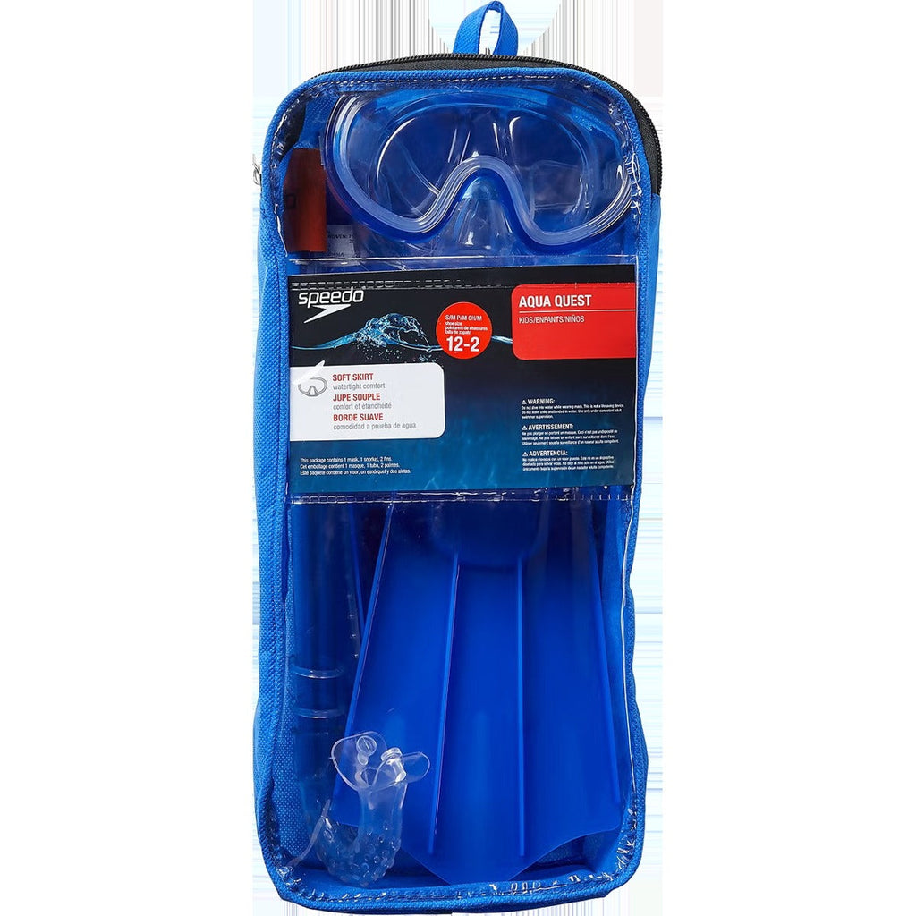 Youth Aqua Quest Mask Snorkel Fin Set