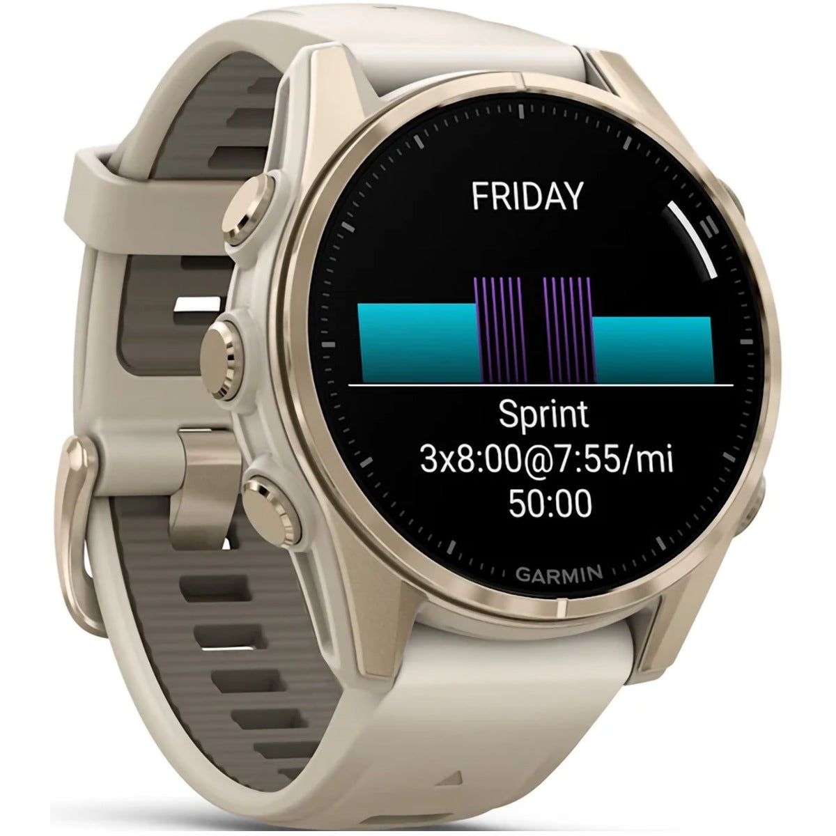 Fenix 8 Sapphire 43mm Amoled - Soft Gold