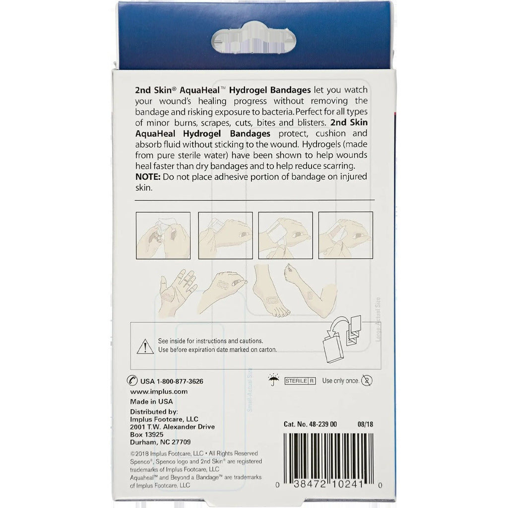 2nd Skin AquaHeal Hydrogel Bandages