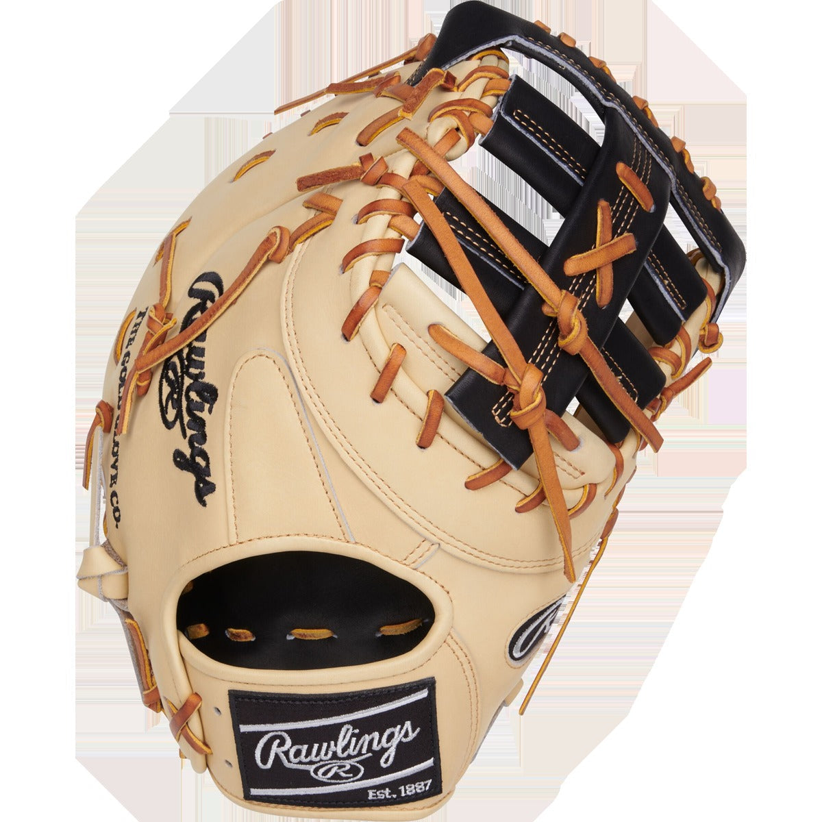 Heart of the Hide First Base Mitt - 13" Single Post Double Bar LHT