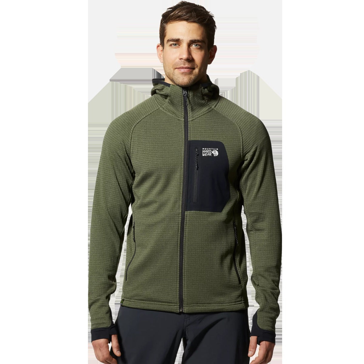 Men's Polartec Power Grid Full Zip Hoody