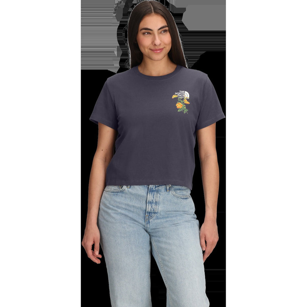 Women's Flora Embroidered Regular Short Sleeve Tee