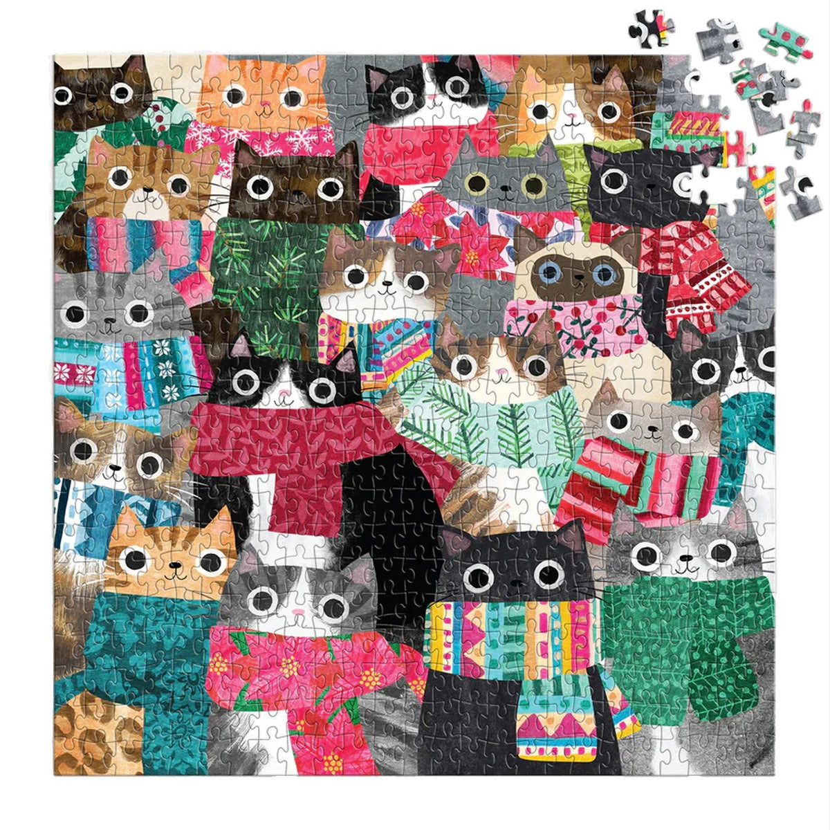 Wintery Cats 500 Piece Puzzle
