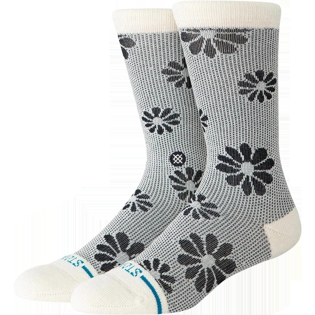 Women's Floral Stitch Crew