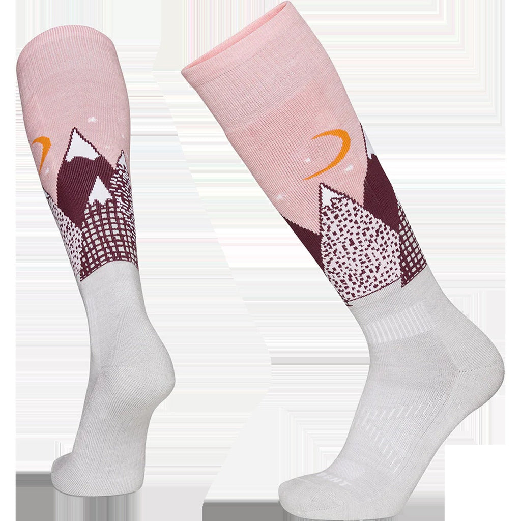Youth Snowy Mountains Light Cushion Snow Sock