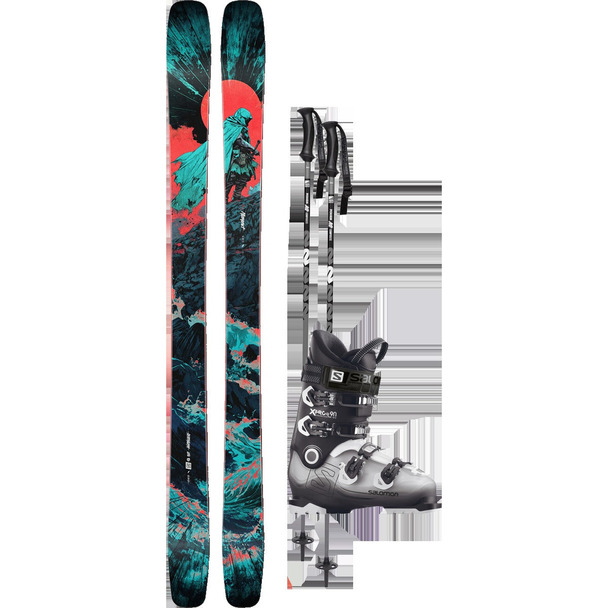 Moment Deathwish 104 Demo Ski Package