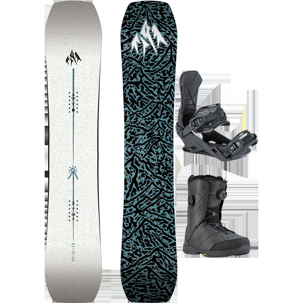 Jones Snowboards Aviator 2.0 Demo Snowboard Package