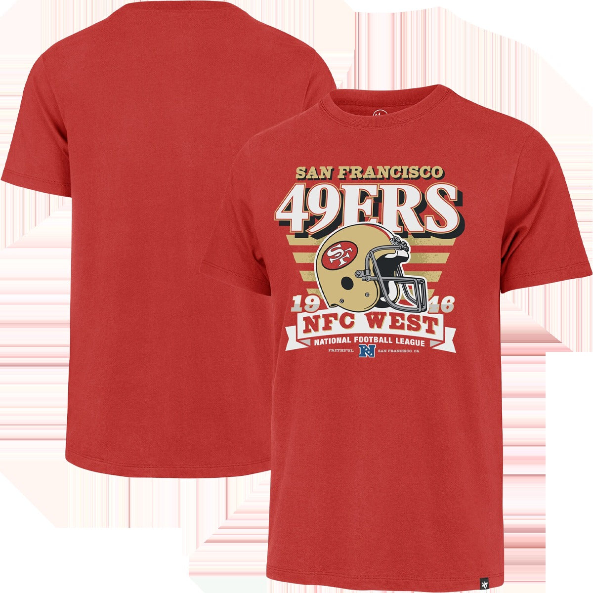 Men's 49ers Stripe Splash Franklin Tee