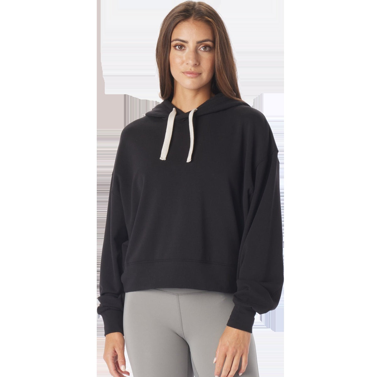 Women's Vintage Oversized Crop Hoodie