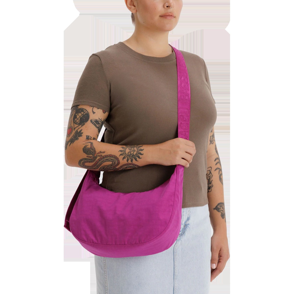 Medium Nylon Crescent Bag