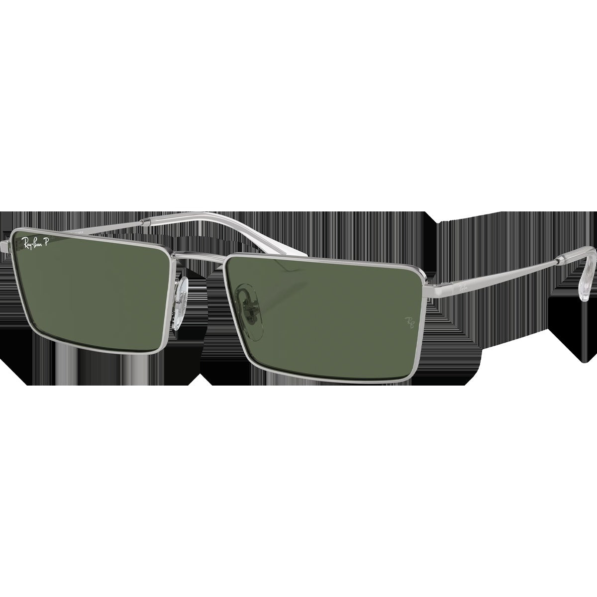 Emy Bio-Based - Polished Silver/Dark Green