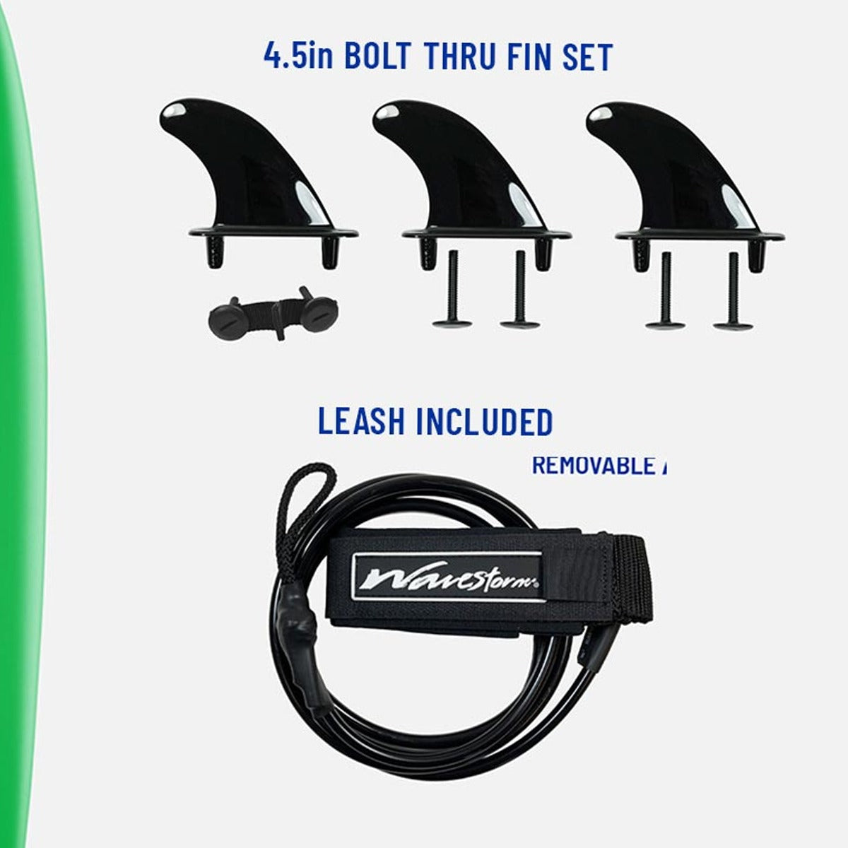 8’0 Classic Surfboard w/ Leash