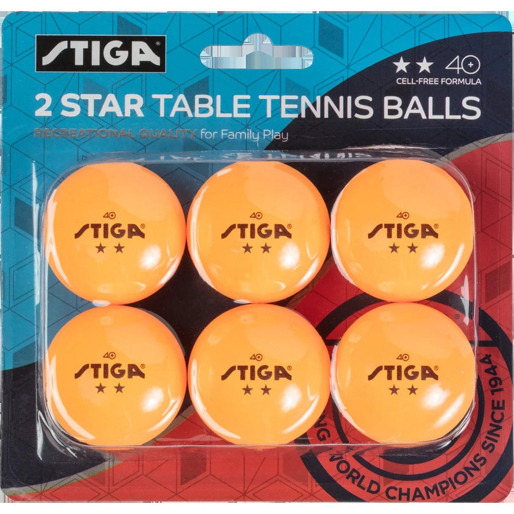 2-Star Table Tennis Balls (6 Pack)