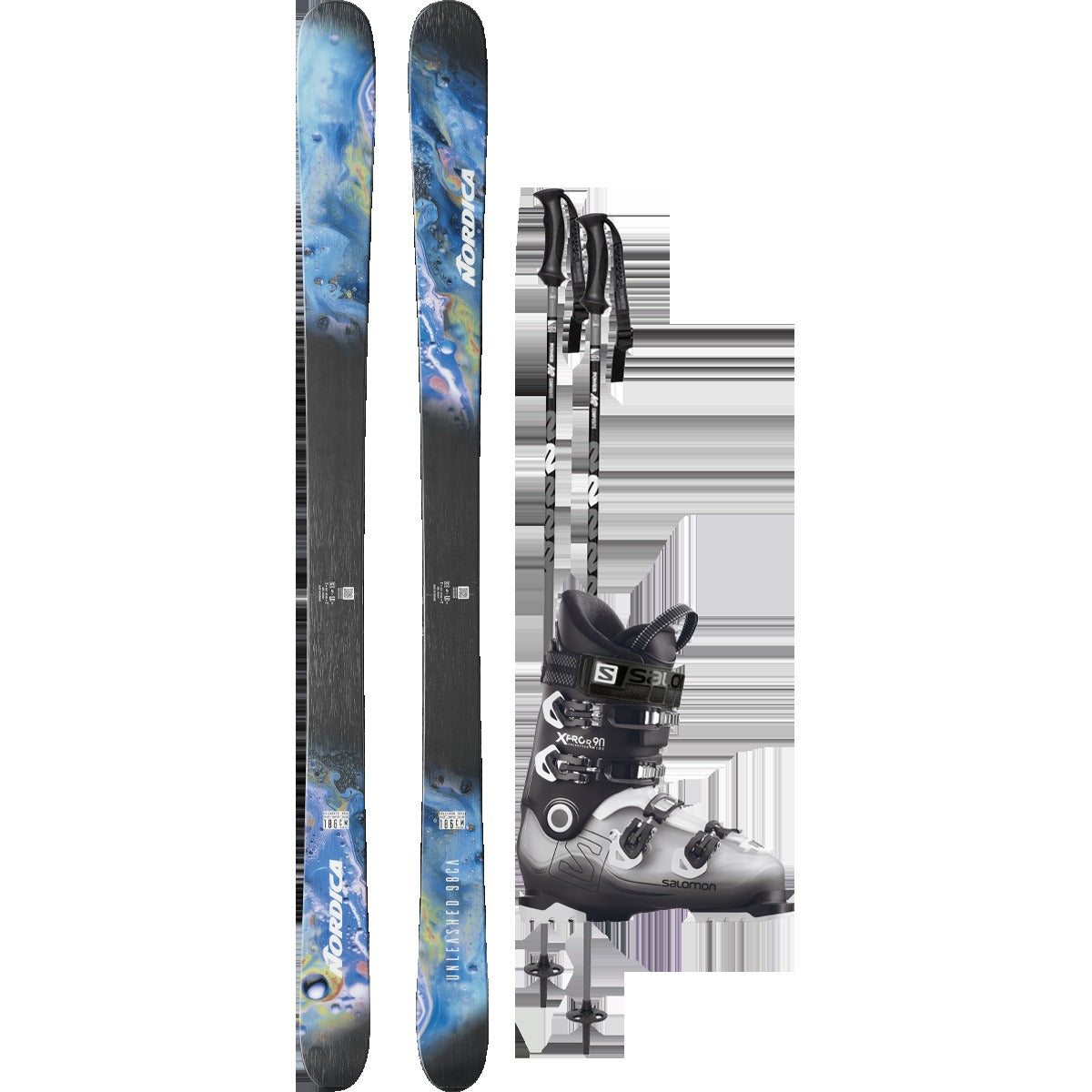 Nordica Unleashed 98 CA Demo Ski Package