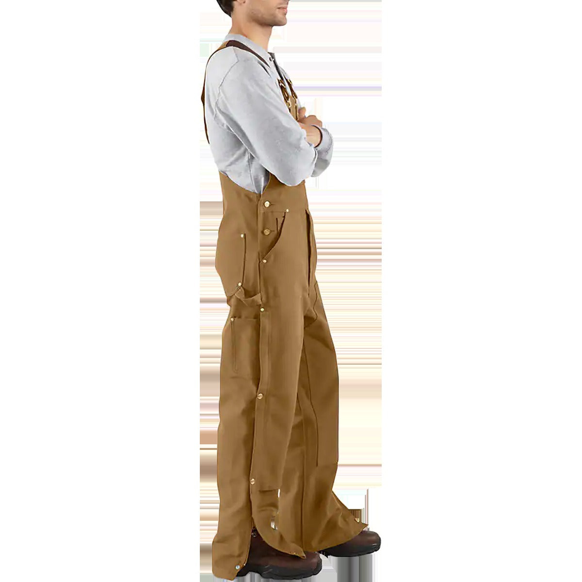 Men's Loose Fit Firm Duck Bib Overall