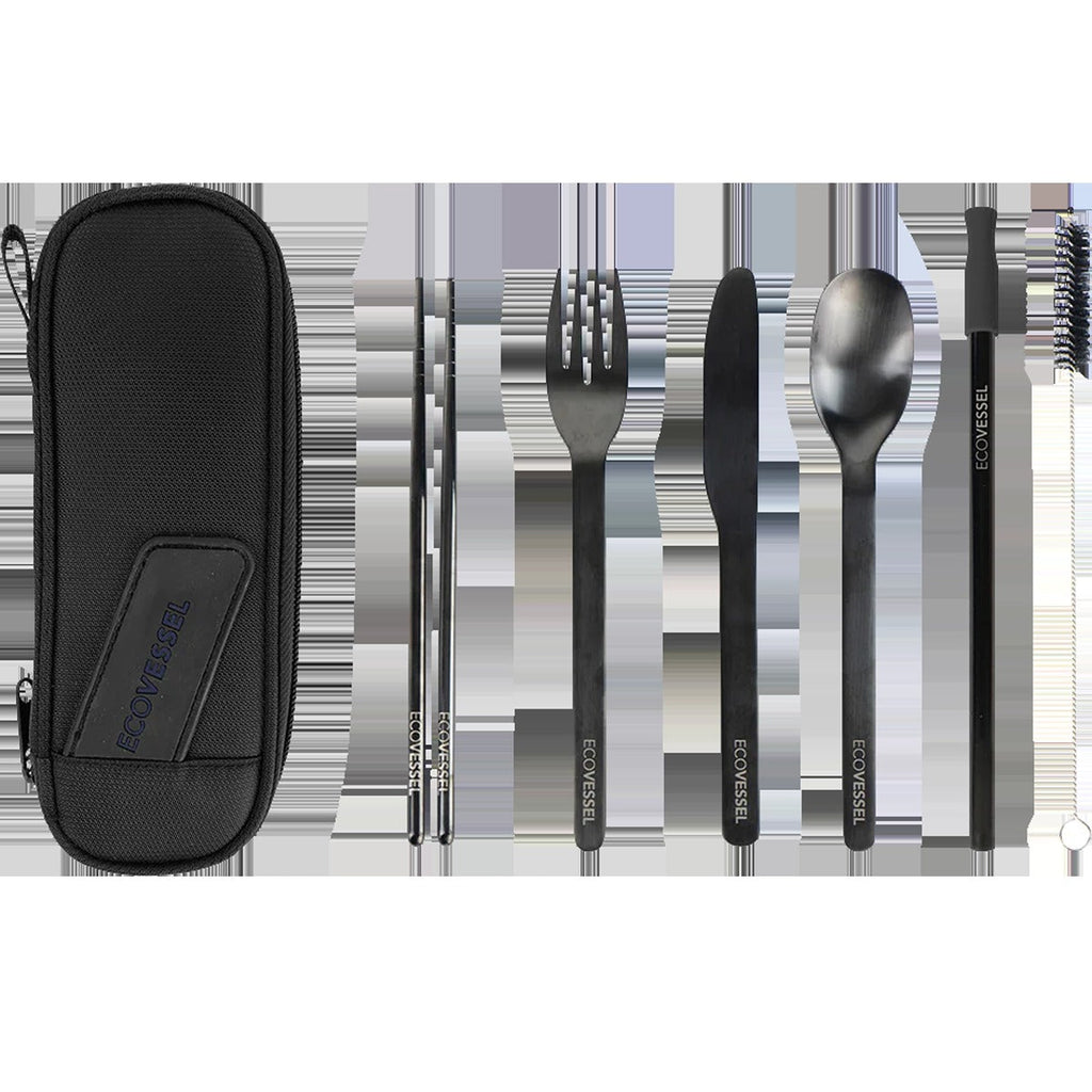 Wanderware 6-Piece Reusable Stainless Steel Utensil Set