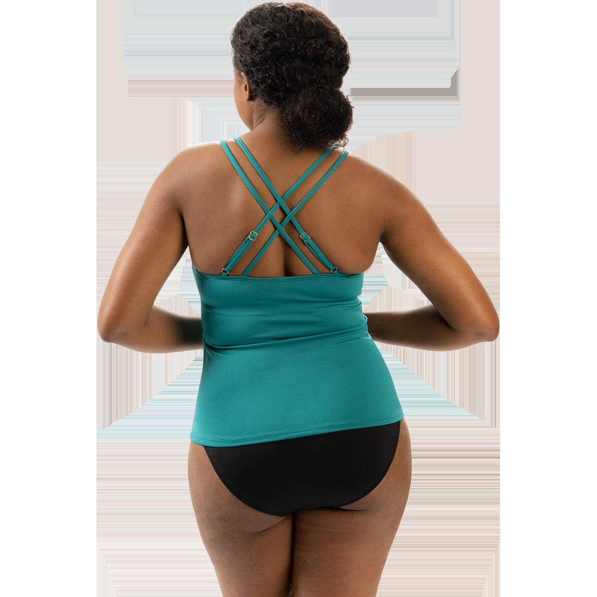 Women's Deep Scoop Neck Tankini Top