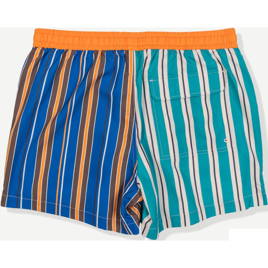 Men's Double Stripes Split Swim Short