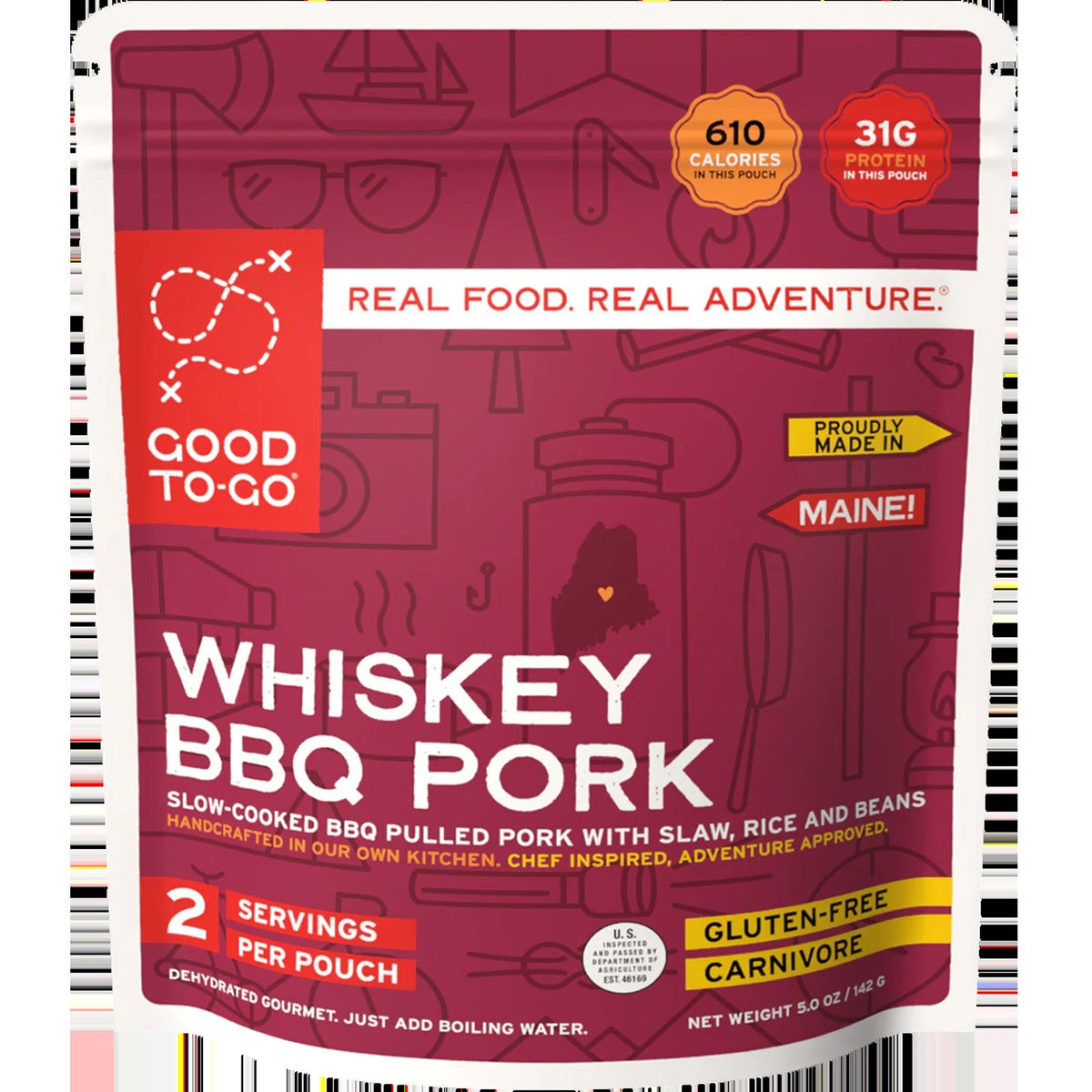Whiskey BBQ Pork & Slaw (2 Servings)