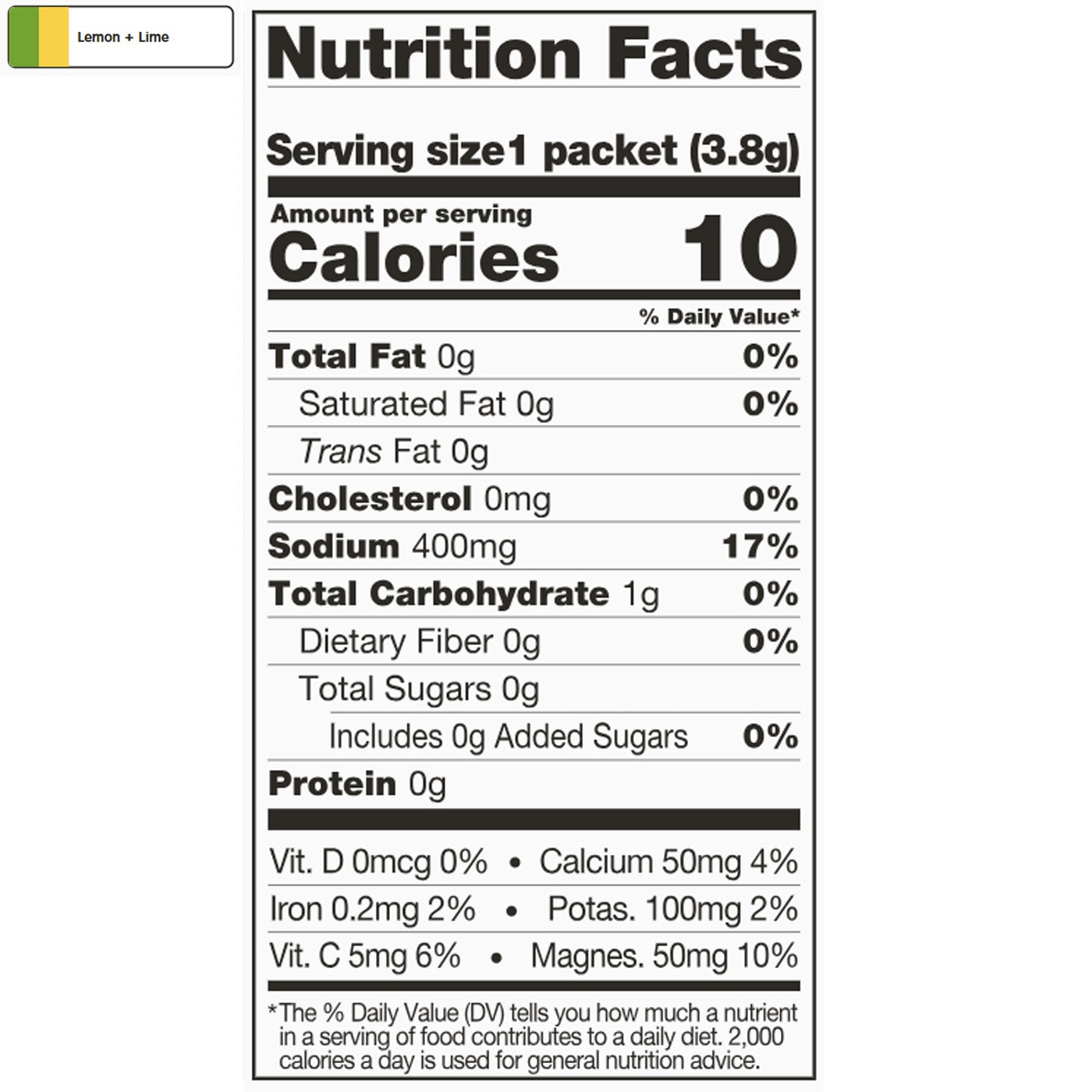 Unsweetened Hydration Sport Drink Mix (Single Serving)