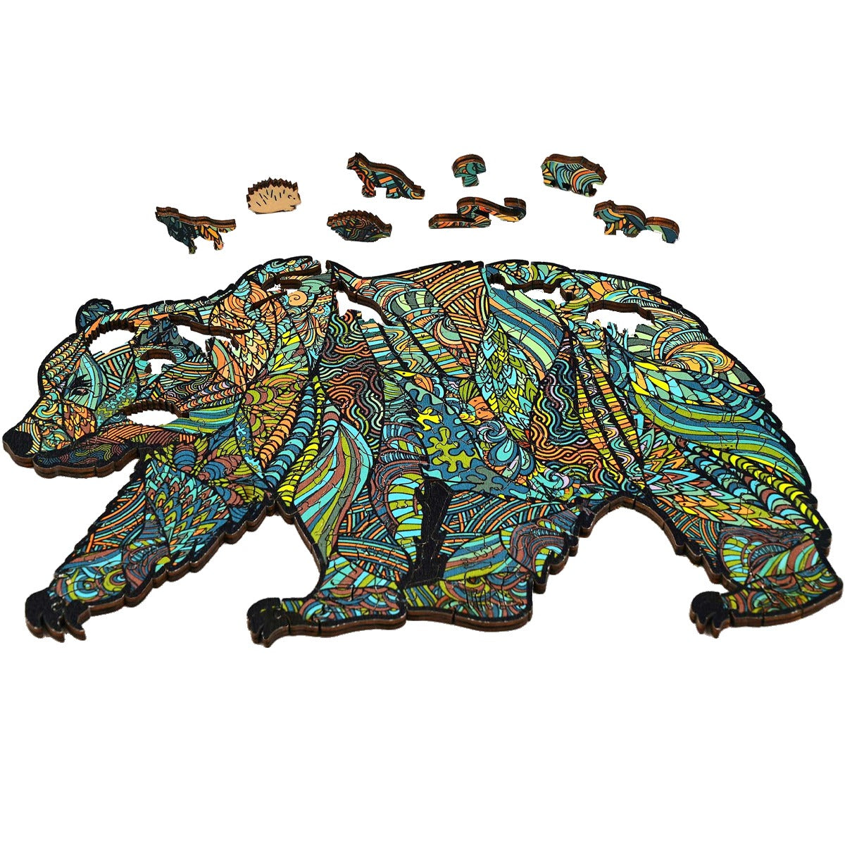 Grizzly Bear Wood Puzzle