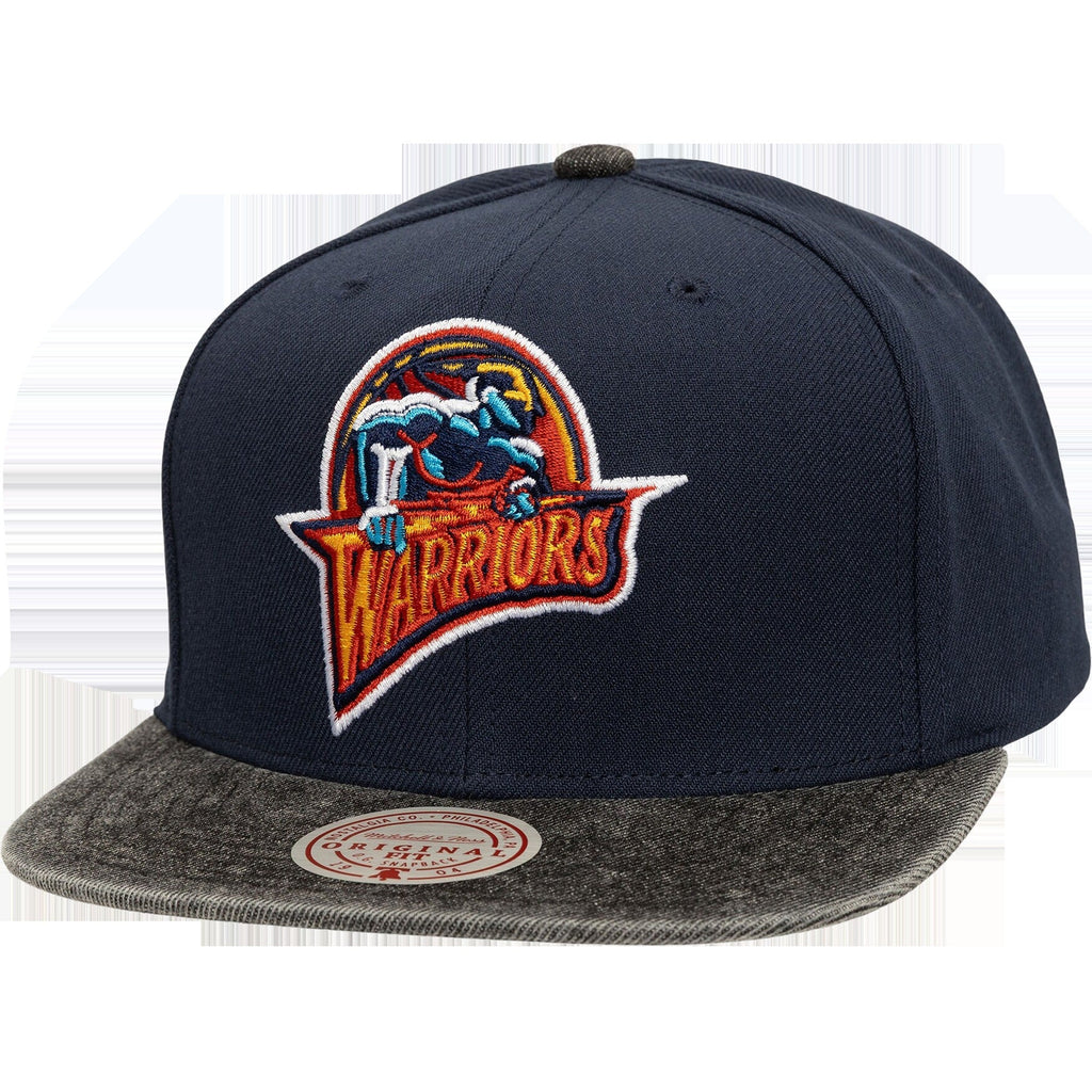 Warriors Denim Patchwork Snapback