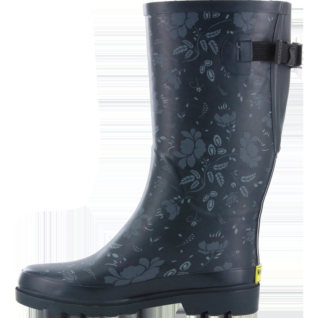 Women's Floral Adjustable Tall Rain Boot