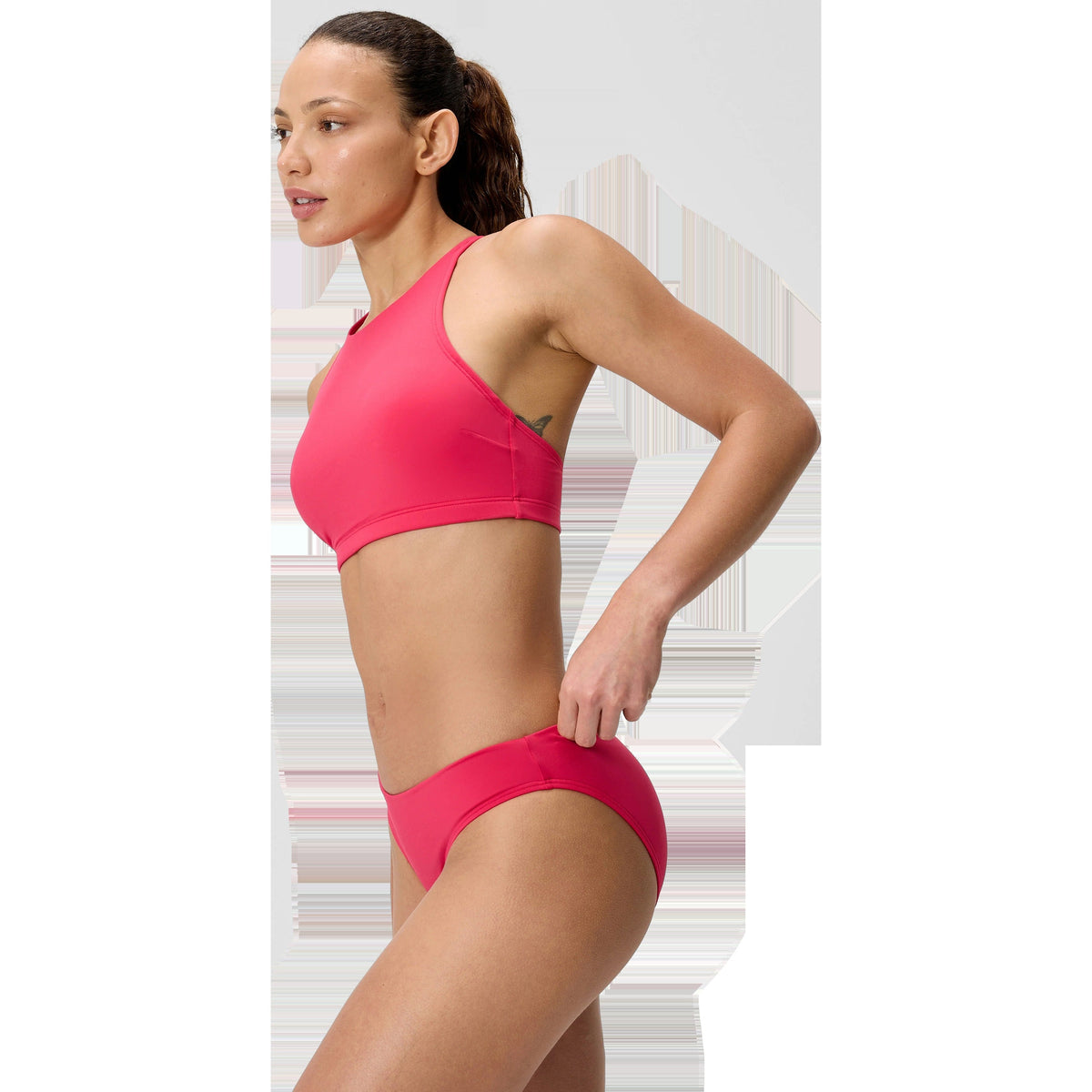 Women's Solid High Neck Bikini Top