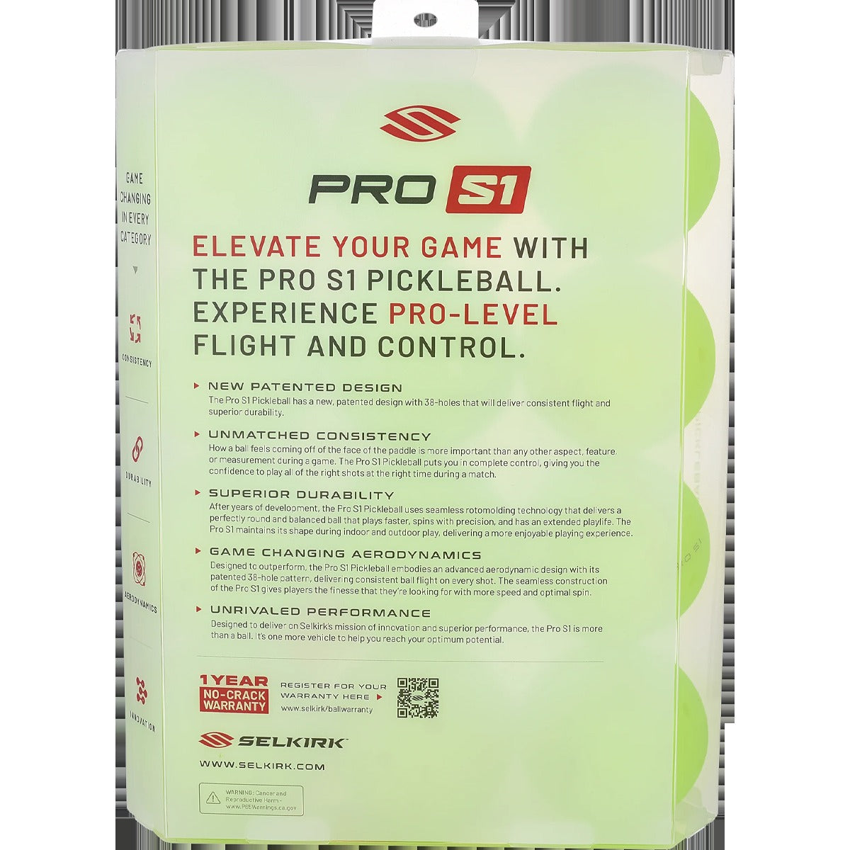 Pro S1 Pickleball (12 Pack)