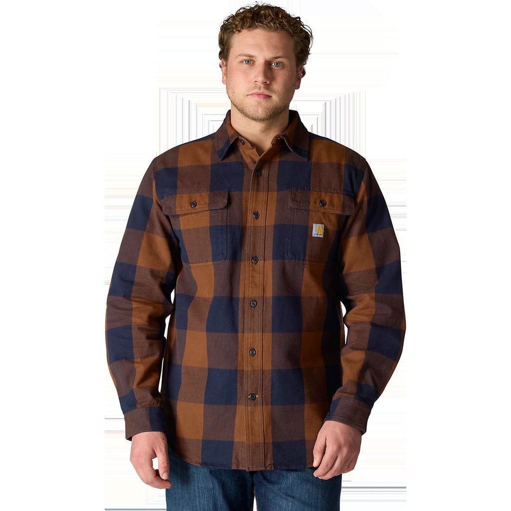 Men's Heavyweight Flannel Long Sleeve Plaid Shirt