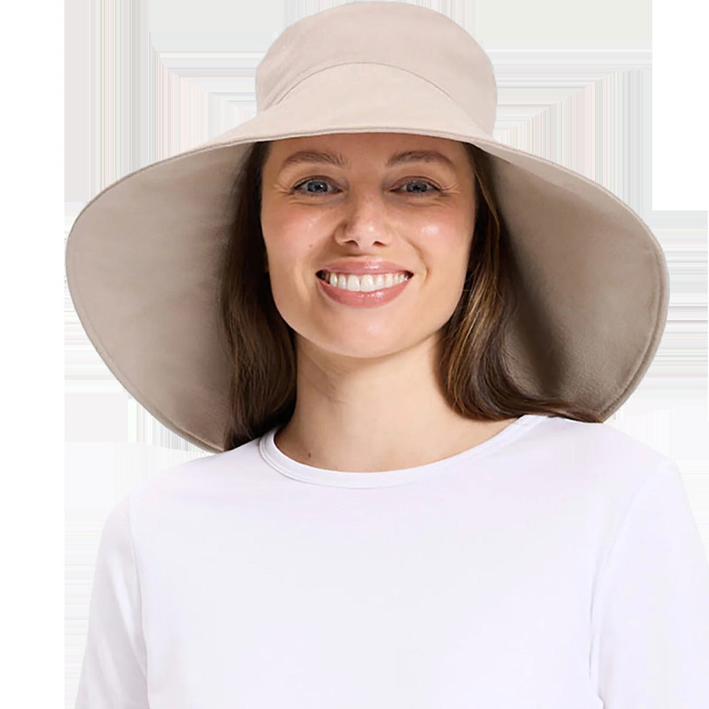 Women's Ultra Wide Cotton Linen Hat UPF 50+