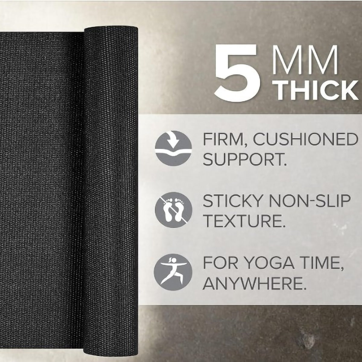 5mm Solid Yoga Mat