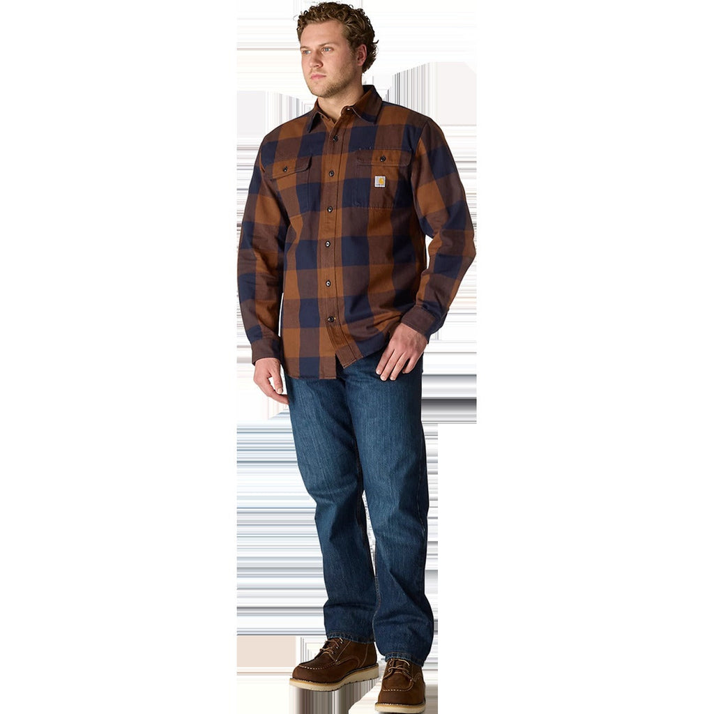 Men's Heavyweight Flannel Long Sleeve Plaid Shirt
