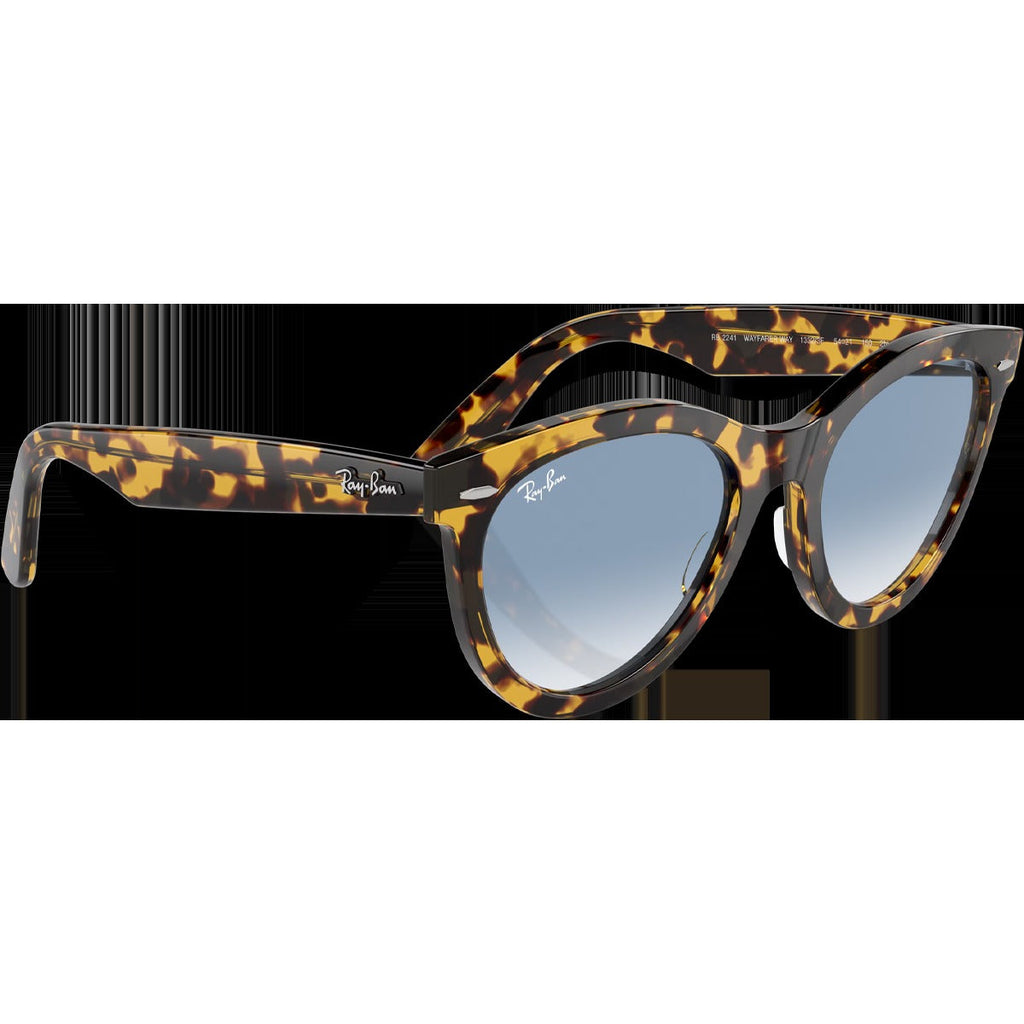 Wayfarer Way - Polished Yellow Havana/Clear & Blue