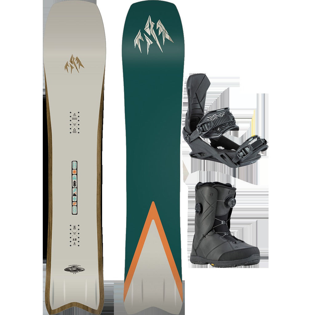 Jones Snowboards Hovercraft 2.0 Demo Snowboard Package