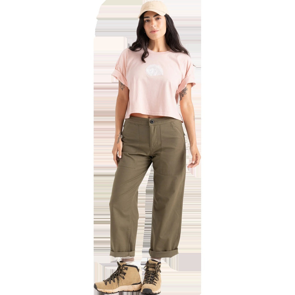 Women's Striped Shell Cropped Tee