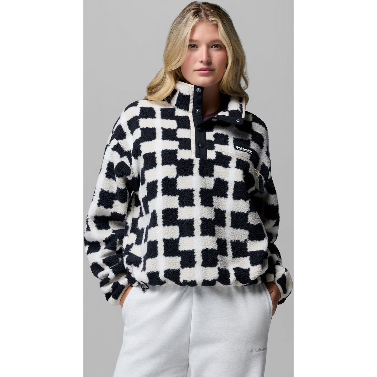 Women's Helvetia II Printed Crop 1/2 Snap Pullover